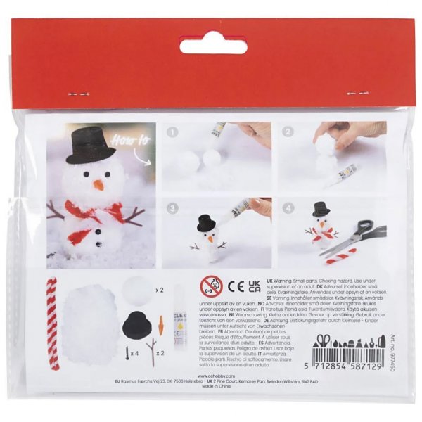 Nissetillbehör - DIY - Snögubbe Nissetillbehör - DIY - Snögubbe