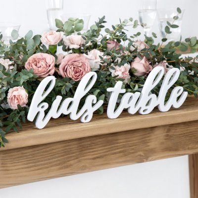 Trbokstver - Kids table