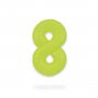 Ballongsiffra - Neon Gr�n - 86 cm - Siffra: 8
