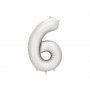 Sifferballong - Matt silver - 86 cm  - Siffra: 6