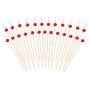 Snackspinnar/Drinkpinnar - R�d - 12 cm - 25 st