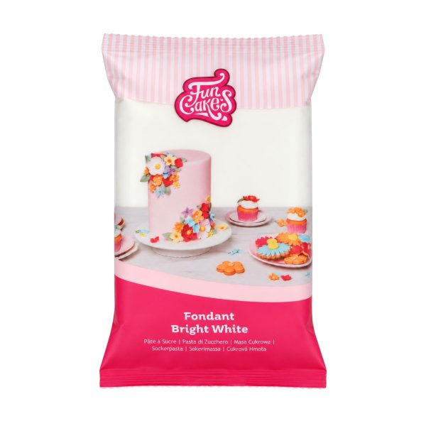 Sockerpasta Vit - Bright White - 1kg - FunCakes - STORPACK
