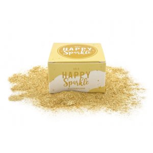 Ätbart glitter - Happy Sprinkles - Guld - 12 g
