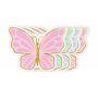 Servetter - Fj�ril - Pastell med guld - 12-pack