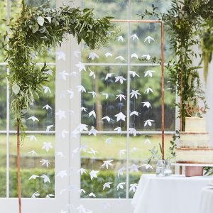 Backdrop - Vita blommor - Botanical Wedding