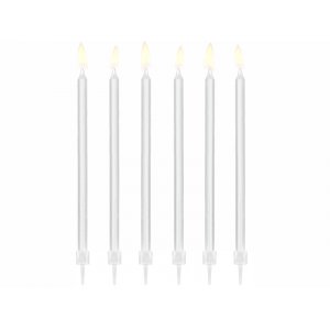 F�delsedagsljus/T�rtlhus - Vita - Sl�ta - 14 cm - 12-pack