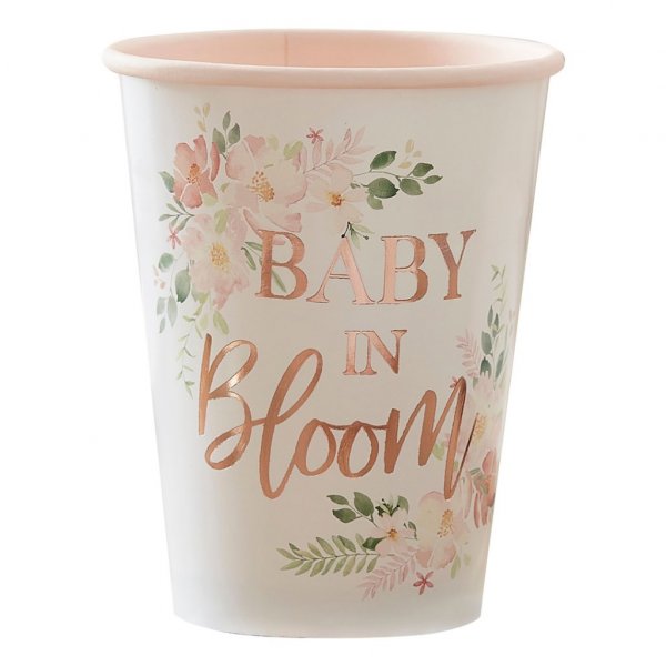 Pappmuggar - Baby in bloom - 8-pack