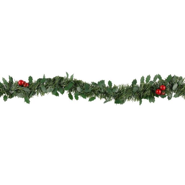 Girlang Jul -Granris med r�da b�r - 2,7m