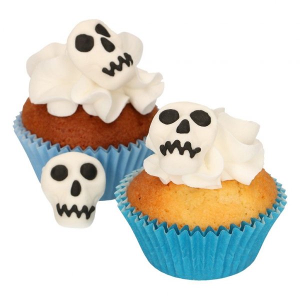 Sockerdekorationer - 8-pack - Skulls Sockerdekorationer - 8-pack - Skulls
