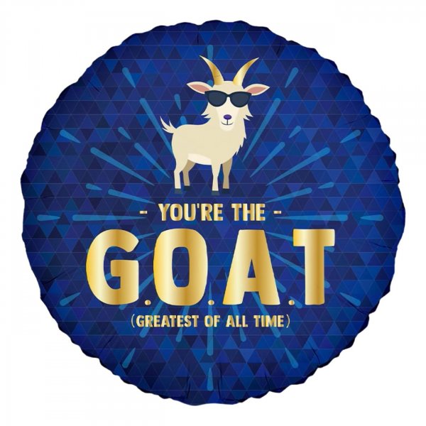Folieballong You\\\'re the GOAT - rund 46 cm