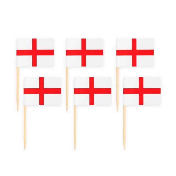 Partypicks - Flagga - England - 50-pack