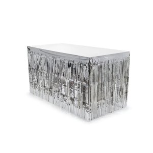 Bordskjol - Metallic Silver - 300 x 80 cm