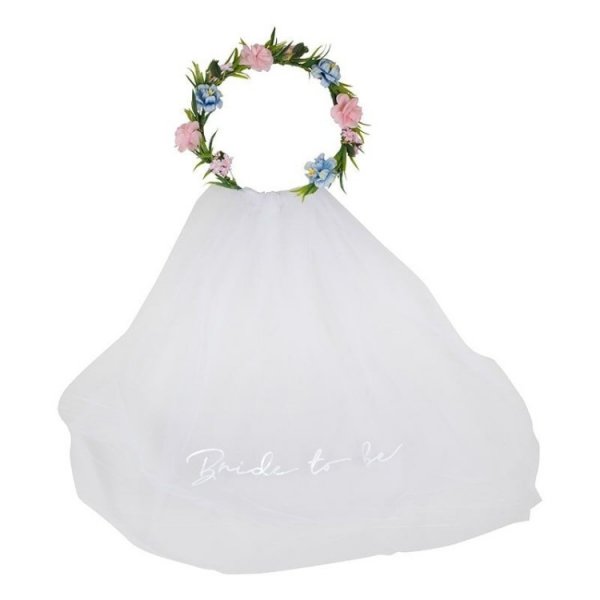 Blomsterkrans med sl�ja