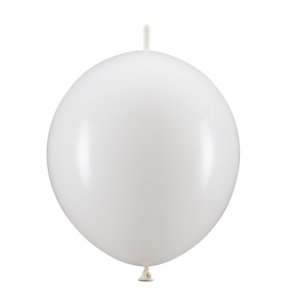 L�nkande ballonger, vit