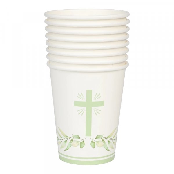 Pappmuggar - Kors - 8-pack