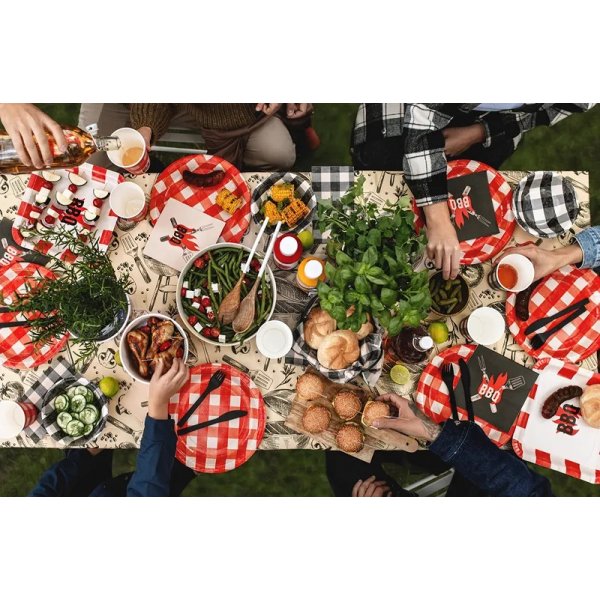 Papptallrikar - BBQ - Grill - 6-pack - 26 cm