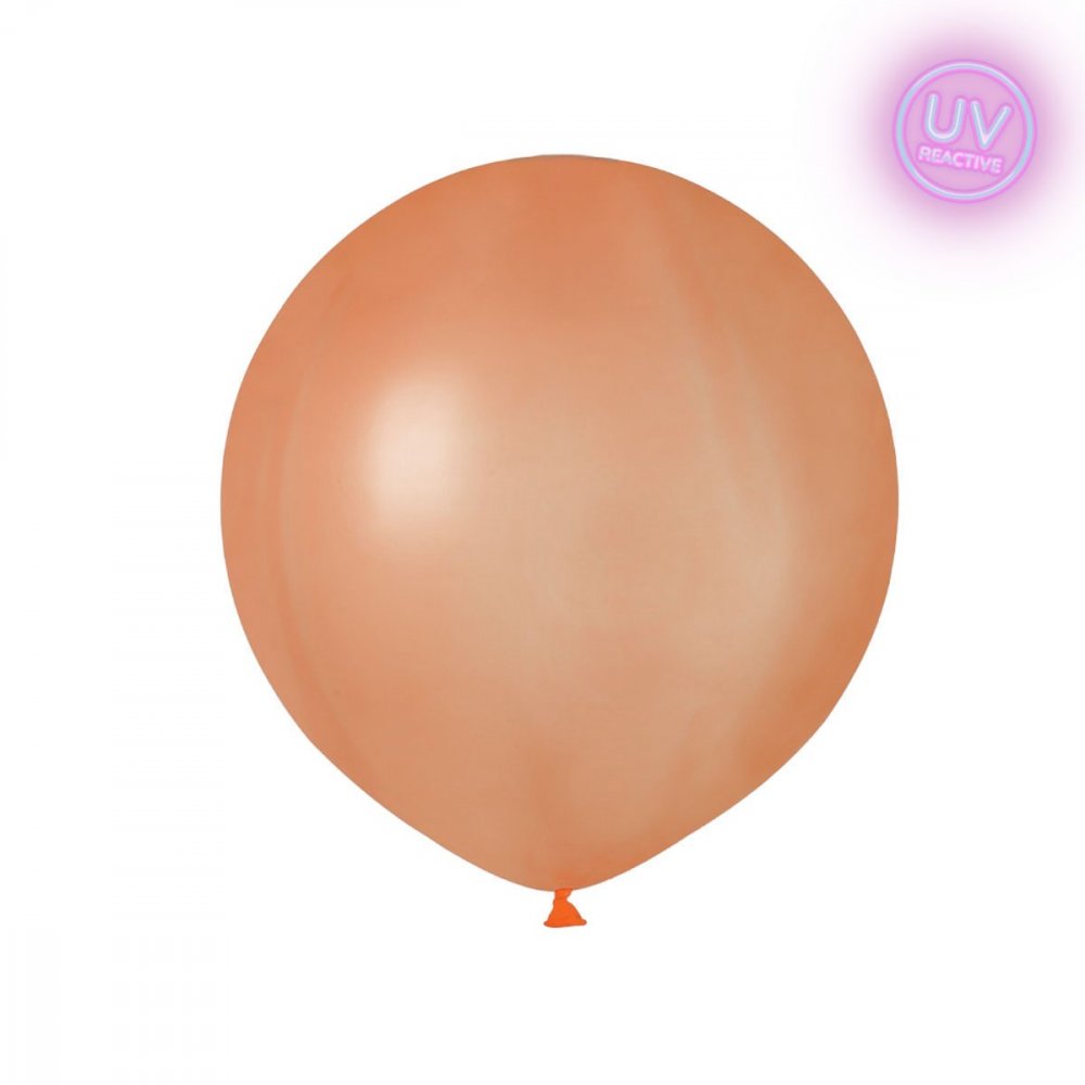 Latexballonger – Neon Orange – UV Glow – 48 cm – 10-pack – Pastell, Enfärgade ballonger, Ballonger