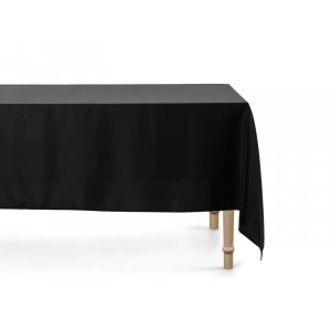 Bordsduk Tyg - Svart - 180x300 cm