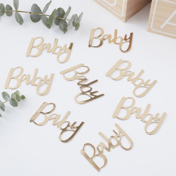 Konfetti - Baby - Guld