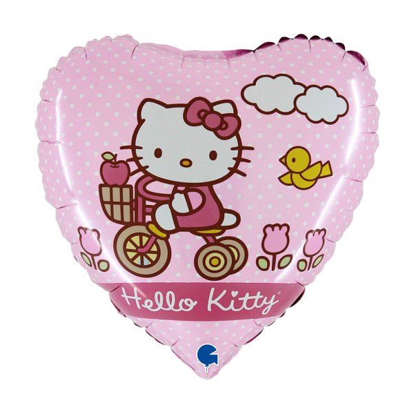 Folieballong - Hello Kitty - Cykel - 46 cm Folieballong - Hello Kitty - Cykel - 46 cm