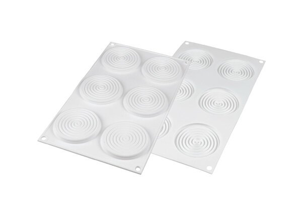 Silikonform - Tourbillon - 6 formar - Silikomart Silikonform - Tourbillon - 6 formar - Silikomart