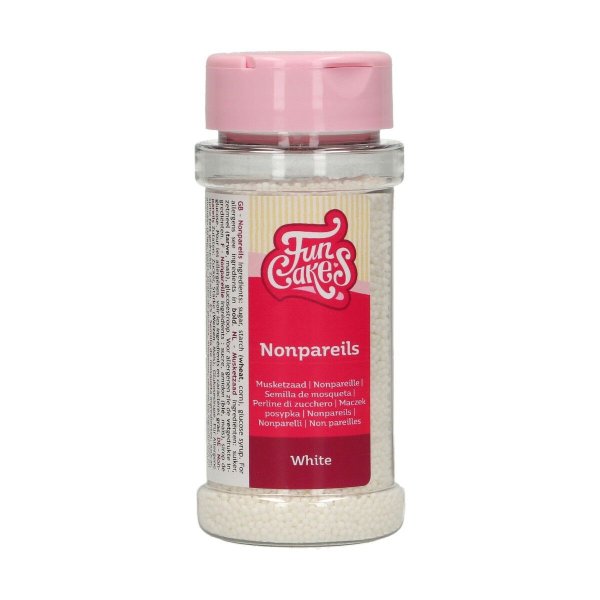 Sm� sockerp�rlor/Nonpareils - Vit - FunCakes - 80g