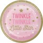 Little Pink Star Papperstallrikar