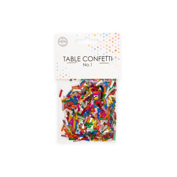 Bordskonfetti - Siffra 1 - F�rgmix Metallic - 14g