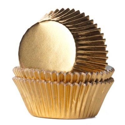 Muffinsformar - Folie - Guld - 24-pack
