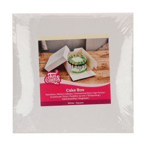 T�rtkartong Vit - 20 x 20 x 15 cm - FunCakes