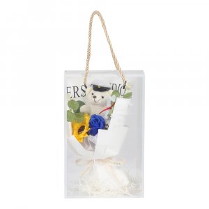Presentask - Student - Blommor och nalle