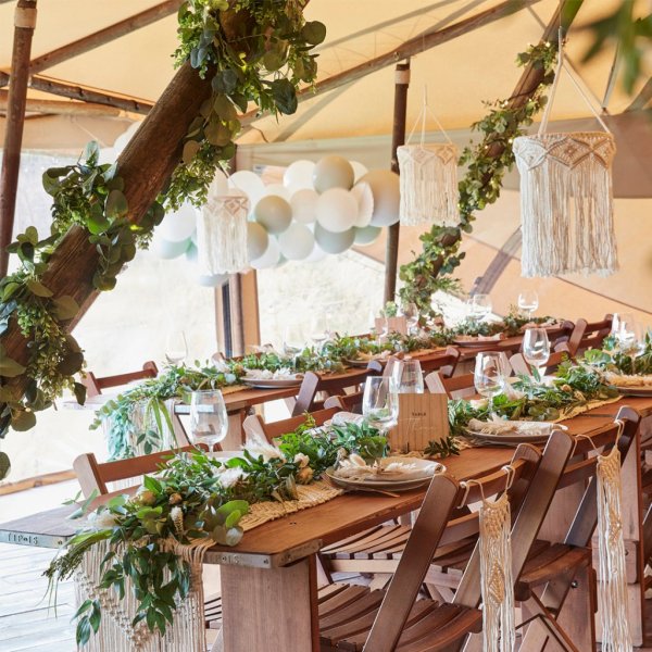 Girlang med belysning - Botanical